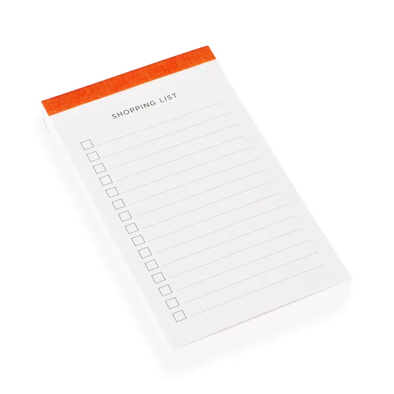 Bookbinders Design - Planner - Shopping List - Orange 1