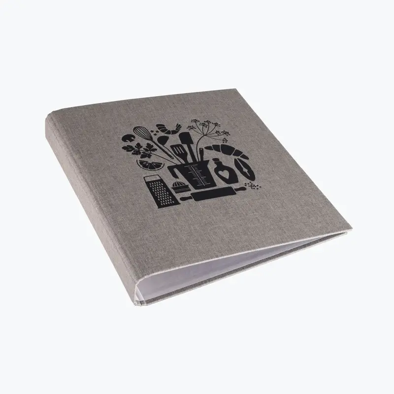 Bookbinders Design - Ringbinder - A4 - Kitchen - Light Grey/Black 1