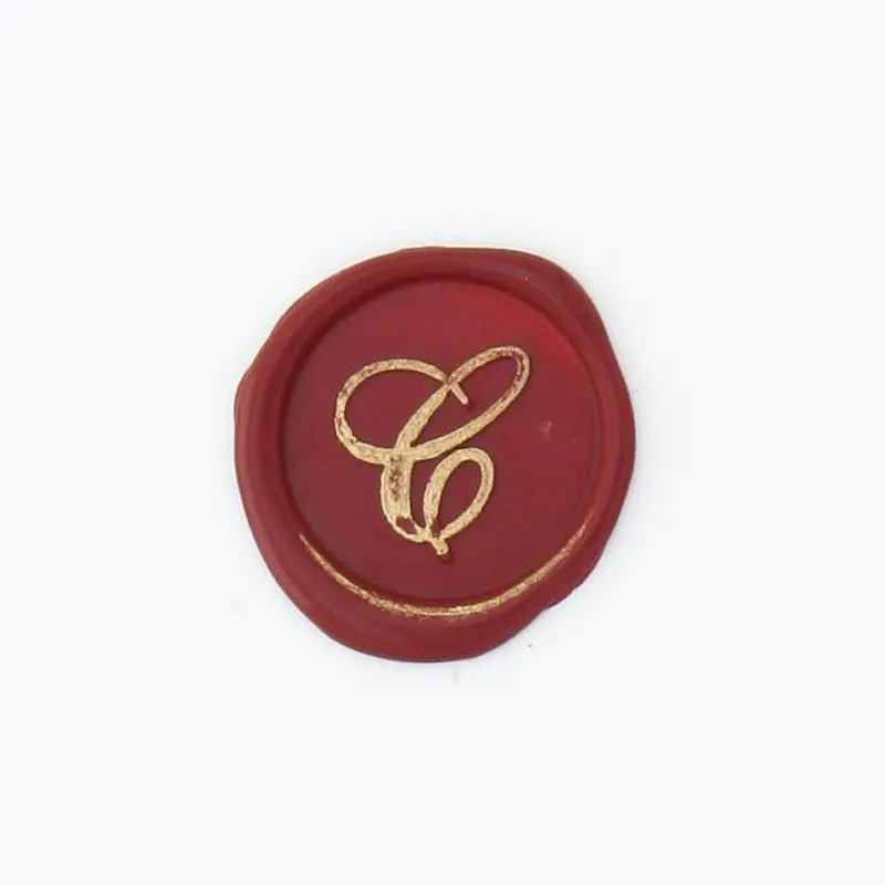 Bortoletti - Bronze Initial Letter - Cursive - C 1