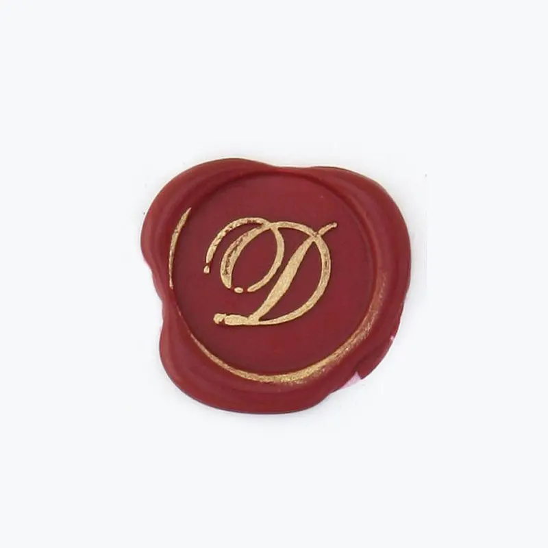 Bortoletti - Bronze Initial Letter - Cursive - D 1