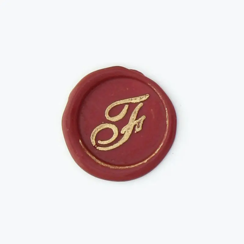 Bortoletti - Bronze Initial Letter - Cursive - F 1