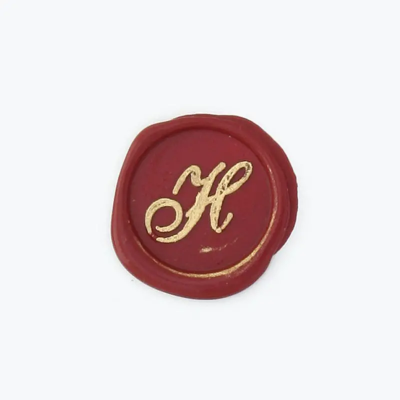 Bortoletti - Bronze Initial Letter - Cursive - H 1