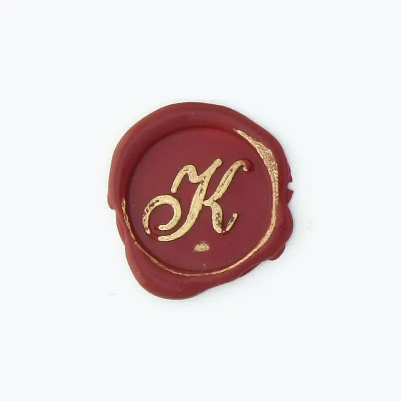 Bortoletti - Bronze Initial Letter - Cursive - K 1