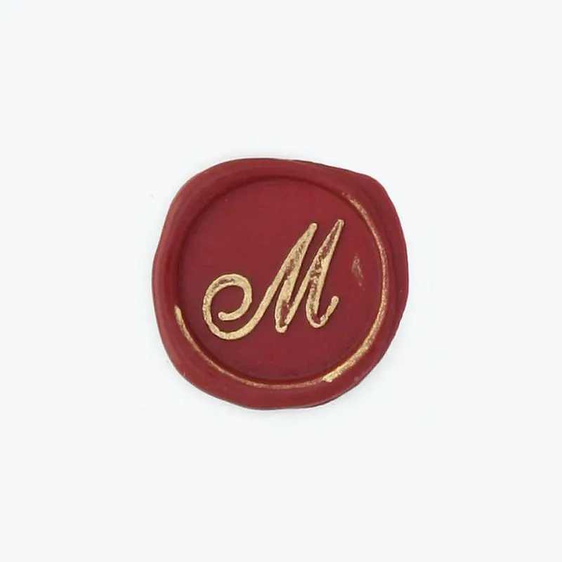 Bortoletti - Bronze Initial Letter - Cursive - M 1