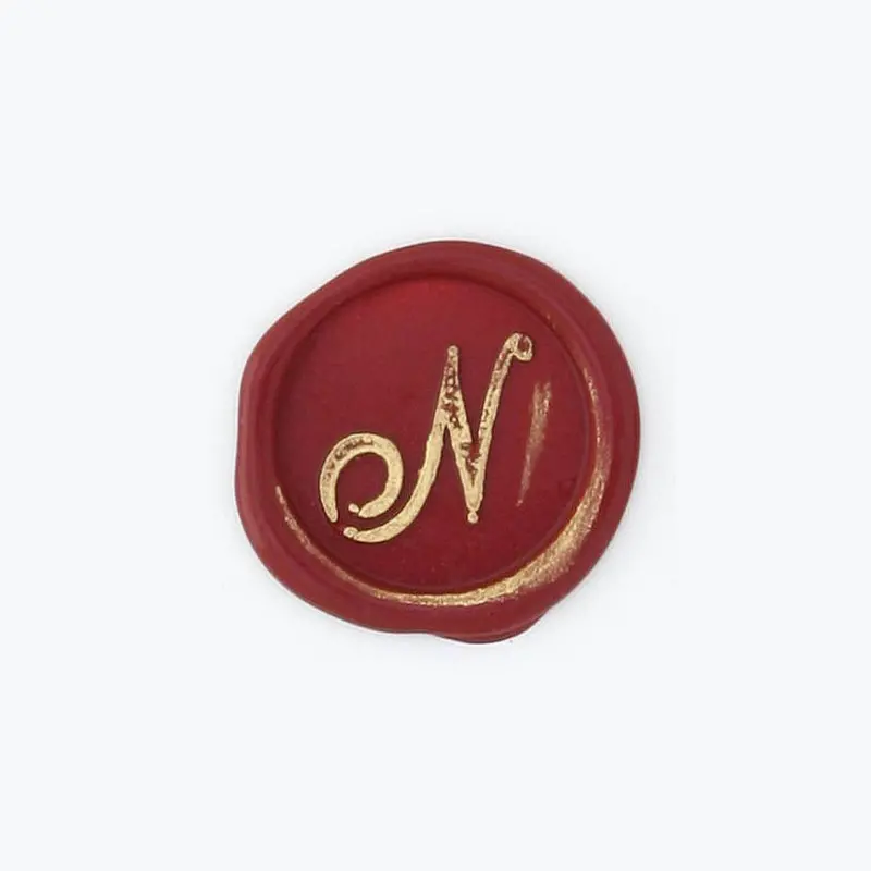 Bortoletti - Bronze Initial Letter - Cursive - N 1
