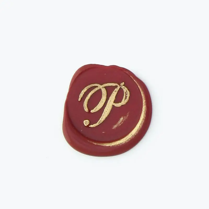 Bortoletti - Bronze Initial Letter - Cursive - P 1