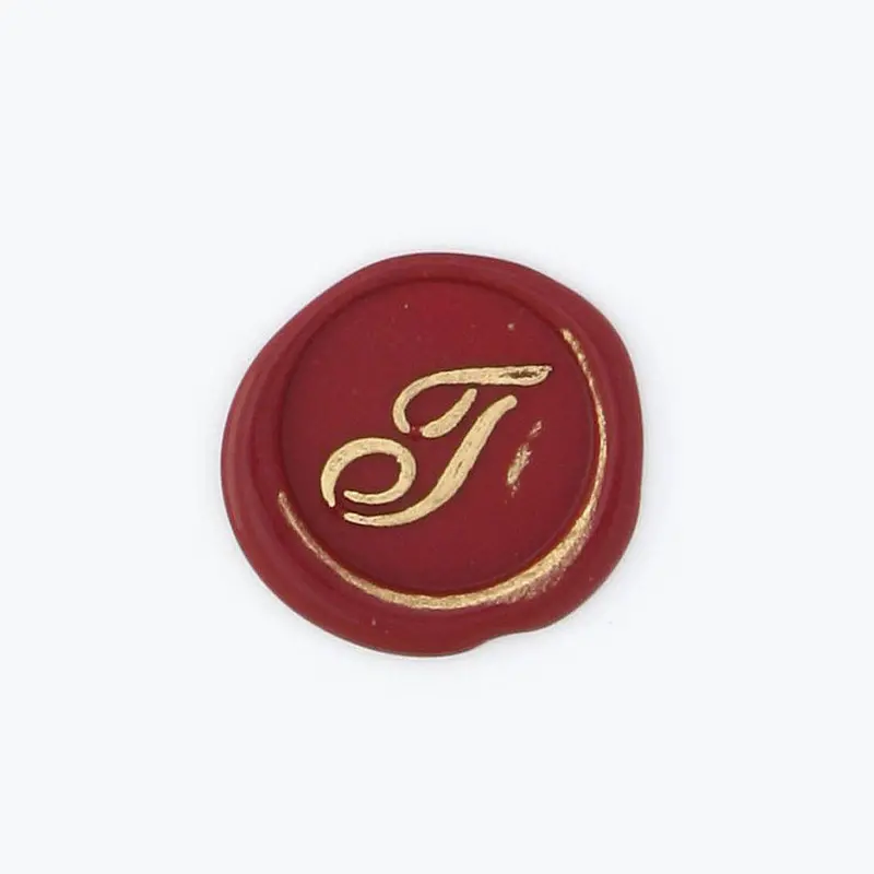 Bortoletti - Bronze Initial Letter - Cursive - T 1