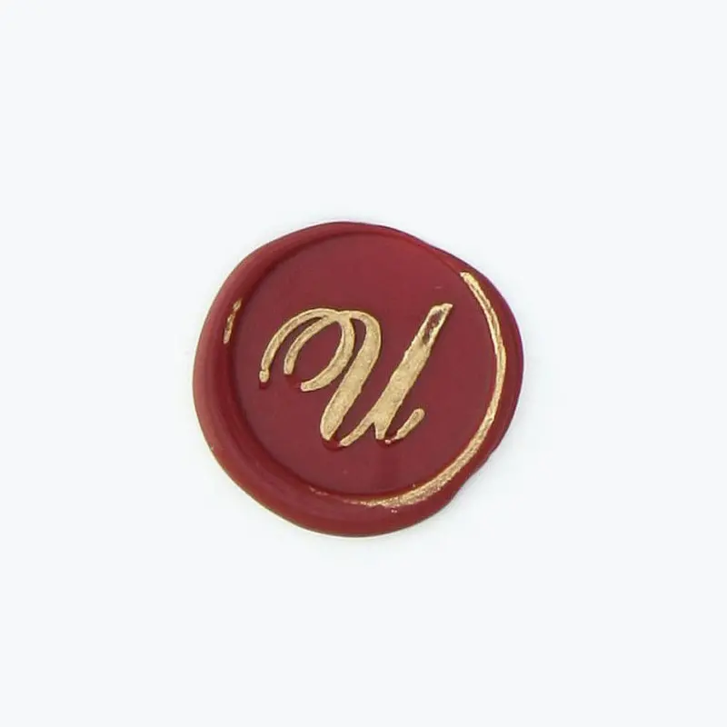 Bortoletti - Bronze Initial Letter - Cursive - U 1