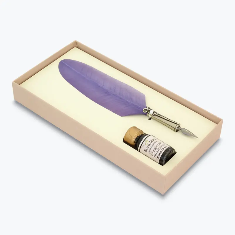 Bortoletti - Calligraphy Pen Set - Feather - Lilac 1