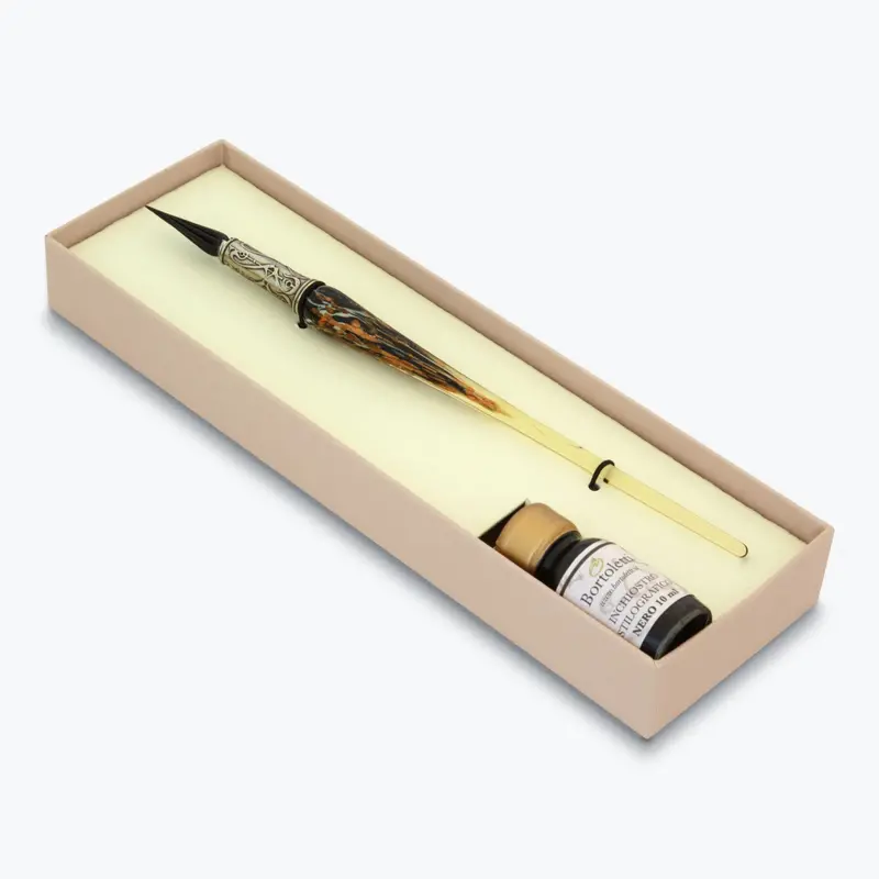 Bortoletti - Calligraphy Pen Set - Glass Nib - Black 1