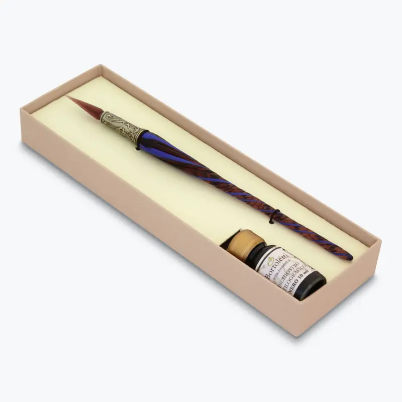 Bortoletti - Calligraphy Pen Set - Glass Nib - Twisted - Amethyst 1