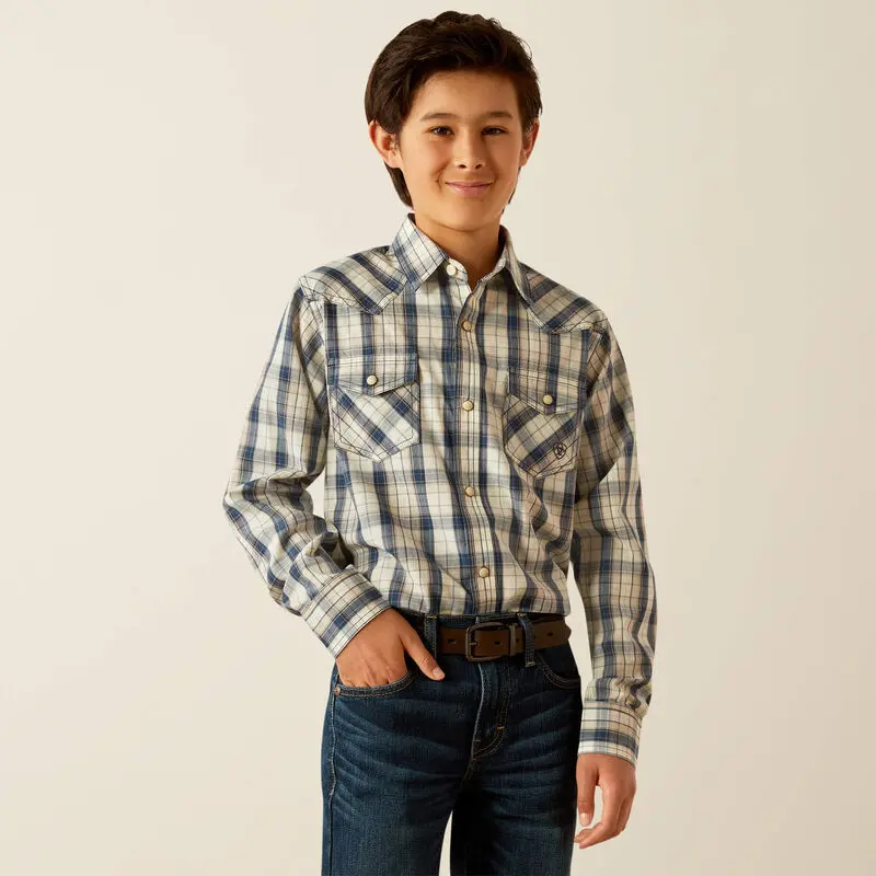 Boys Ariat Hampton Retro Fit Shirt - 10054798 1