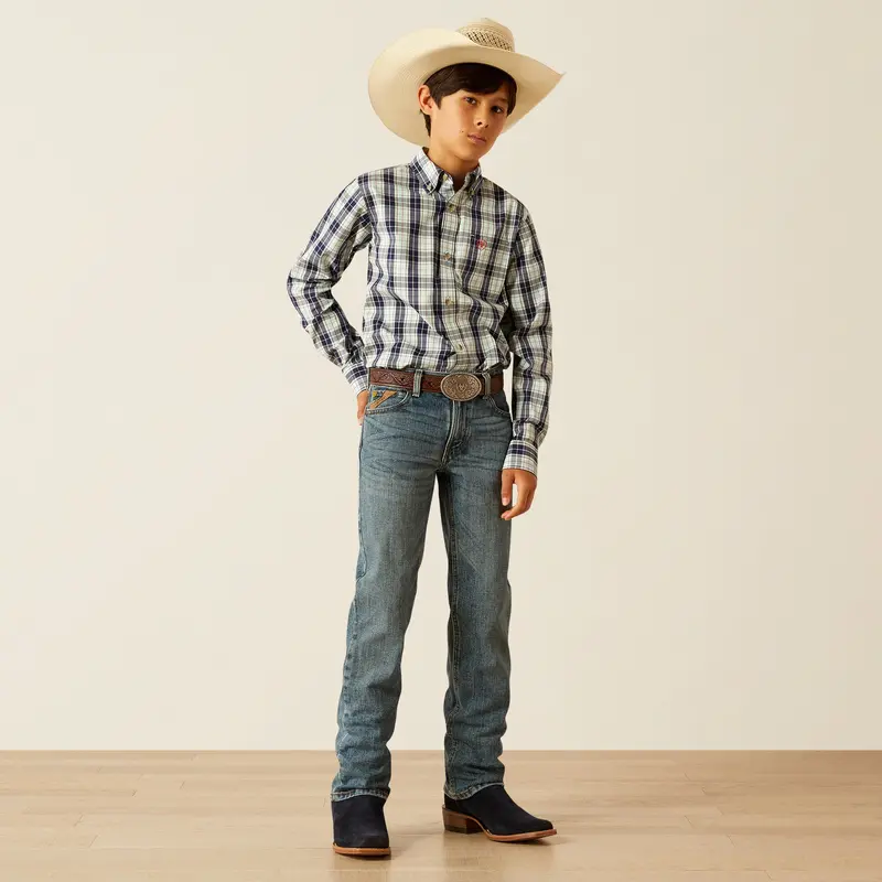 Boys Ariat Pro Series Curtis Classic Fit Shirt - 10054786 1