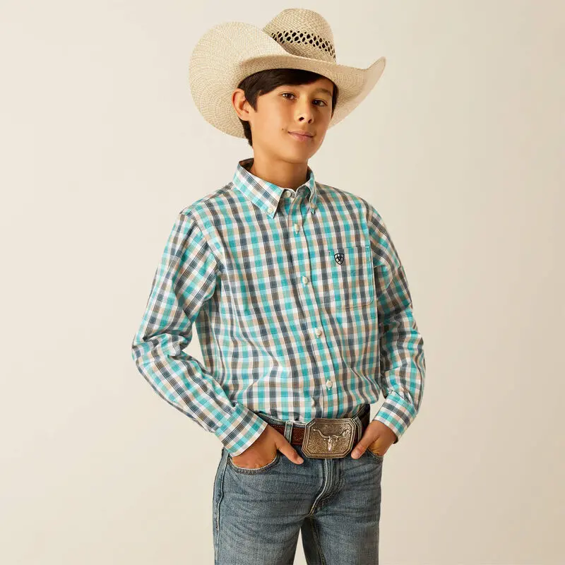 Boys Ariat Pro Series Johnathan Classic Fit Shirt - 10054794 1