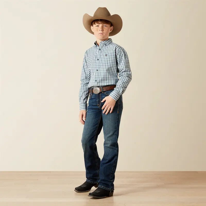 Boys Ariat Pro Series Townes Classic Fit Shirt - 10065983 1
