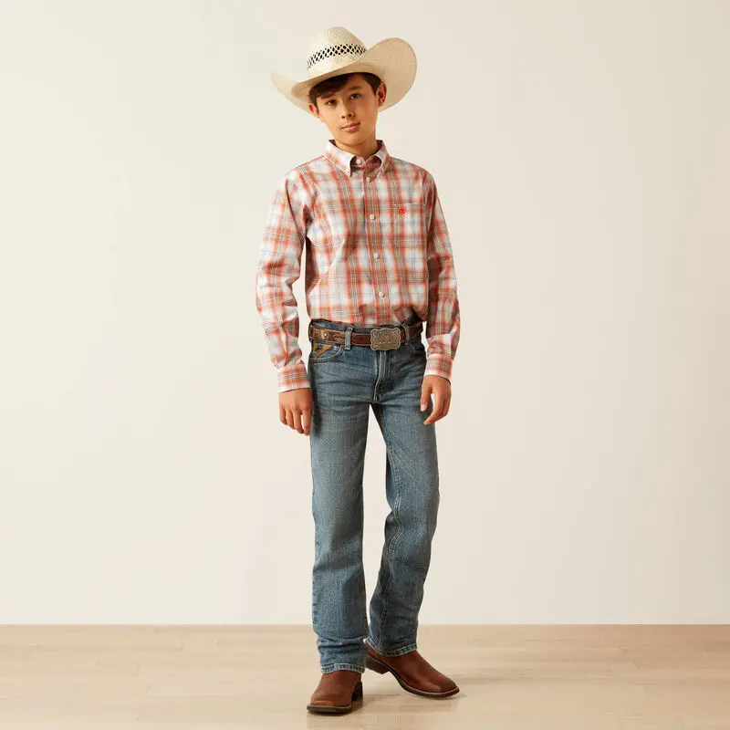 Boys Ariat Pro Series Wallis Classic Fit Shirt - 10058725 1