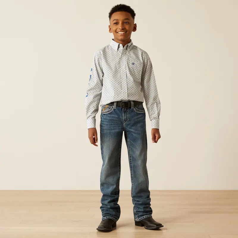 Boys Ariat Team Drew Classic Fit Shirt - 10054796 1