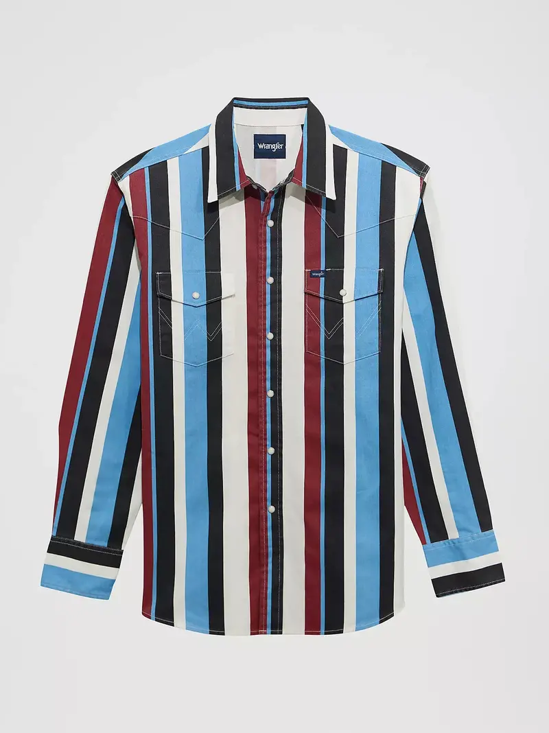 Boy's Wrangler Brushpopper Western Snap Shirt - 112375804 1