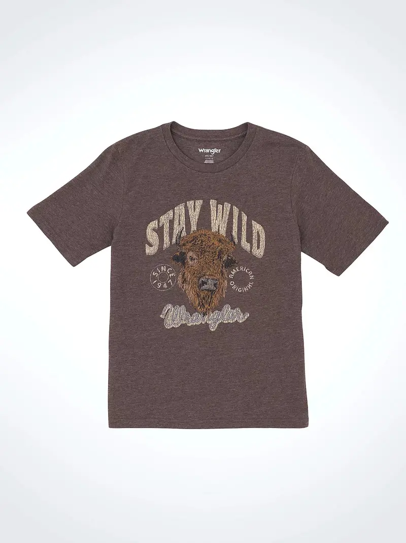 Boy's Wrangler Logo Front Graphic T-Shirt - 112365729 1