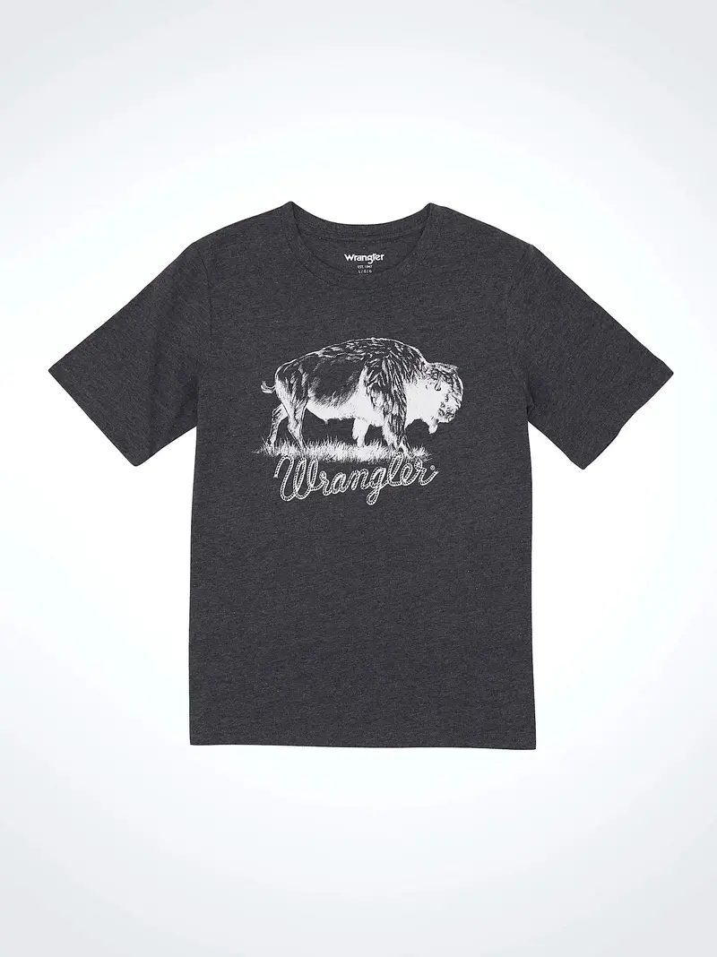Boy's Wrangler Logo Front Graphic T-Shirt - 112365731 1
