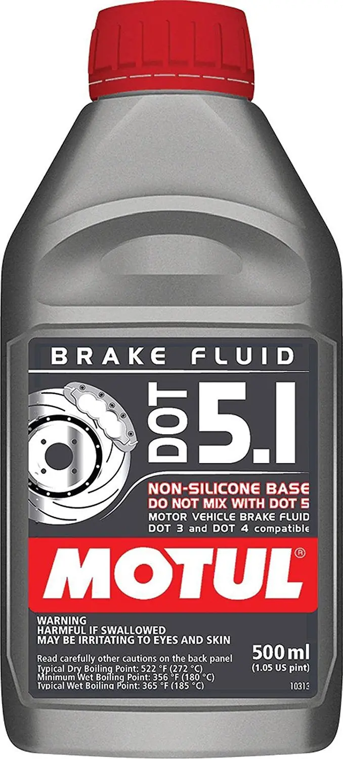 Brake Fluid, Motul Dot 5.1, 1 Pint Bottle (2 Bottles Required) 1