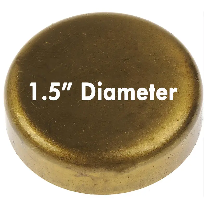 Brass Freeze Expansion Plug, 1.5", 1966-91 Amc & Jeep V8 1