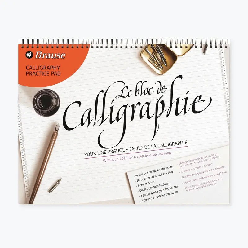 Brause - Calligraphy Workbook - Calligraphy Practise Pad - A3 1