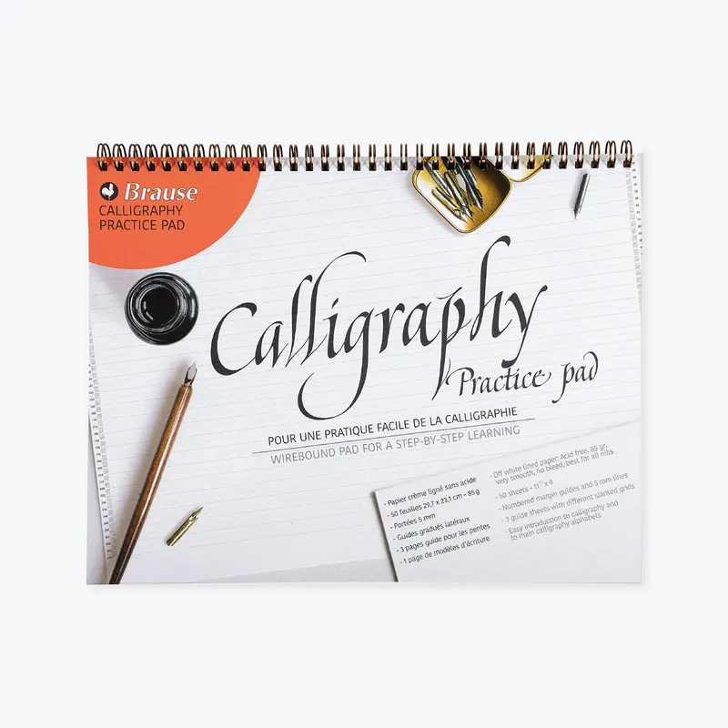 Brause - Calligraphy Workbook - Calligraphy Practise Pad - A4 1