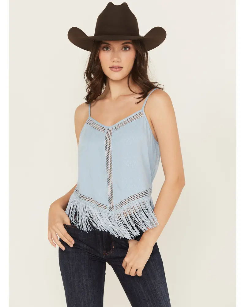 Briarwick Jacquard Fringe And Lace Tank Top 1