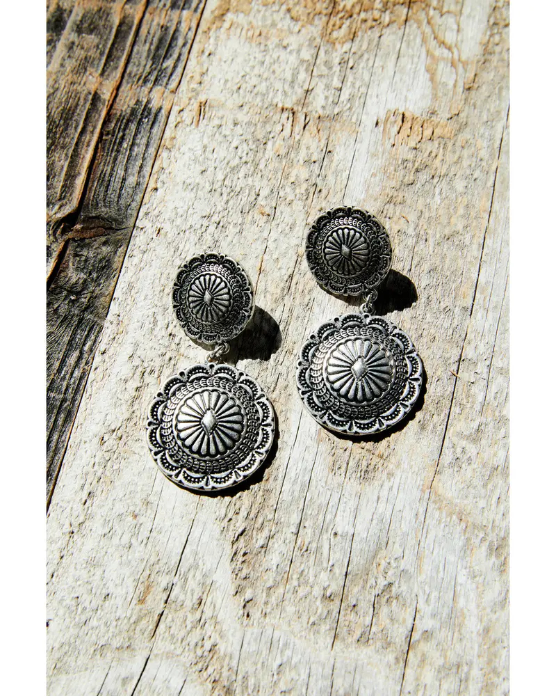 Bristol Double Concho Earrings 1