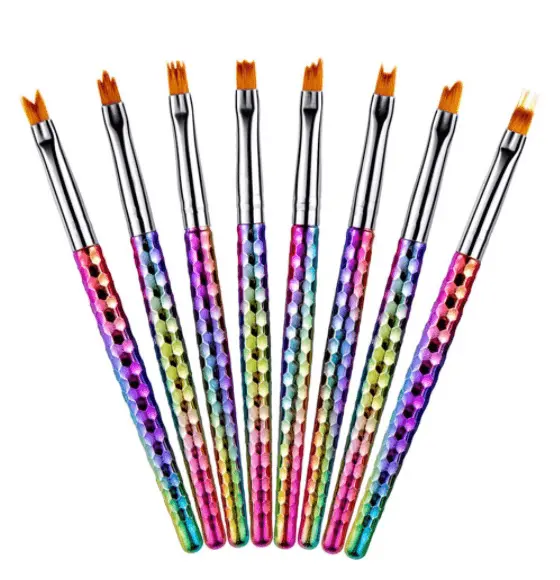 Brush Set | Rainbow Nail Art Brush (8In1) 1