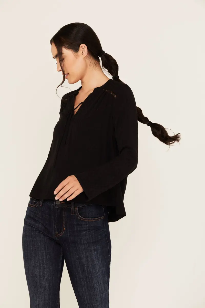 Buckeye Jacquard Long Sleeve Top 1