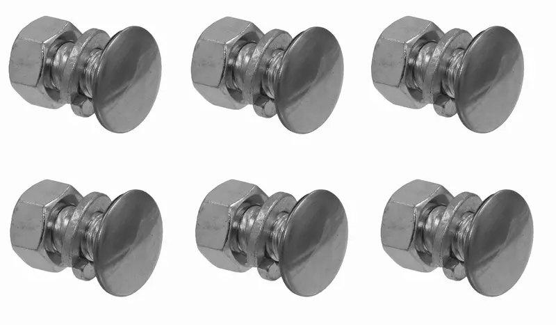 Bumper Bolt Kit, Front, Chrome, 1968-69 Amc Javelin, Amx, 1967-70 Rebel 1
