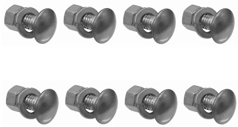 Bumper Bolt Kit, Front, Chrome, 1971-72 Amc Javelin, Javelin Amx (Without Bumper Guards) 1