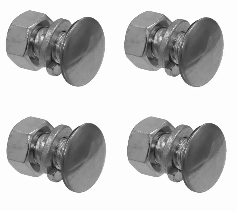 Bumper Bolt Kit, Rear, Chrome, 1968-70 Amc Amx, 1971-74 Amc Javelin, Javelin Amx (Without Bumper Guards) 1
