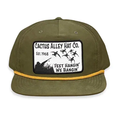 Cactus Alley Loden Feet Hanging Snapback Cap - P177 1