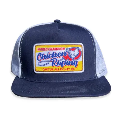 Cactus Alley Navy Chicken Roping Snapback Cap - P111 1