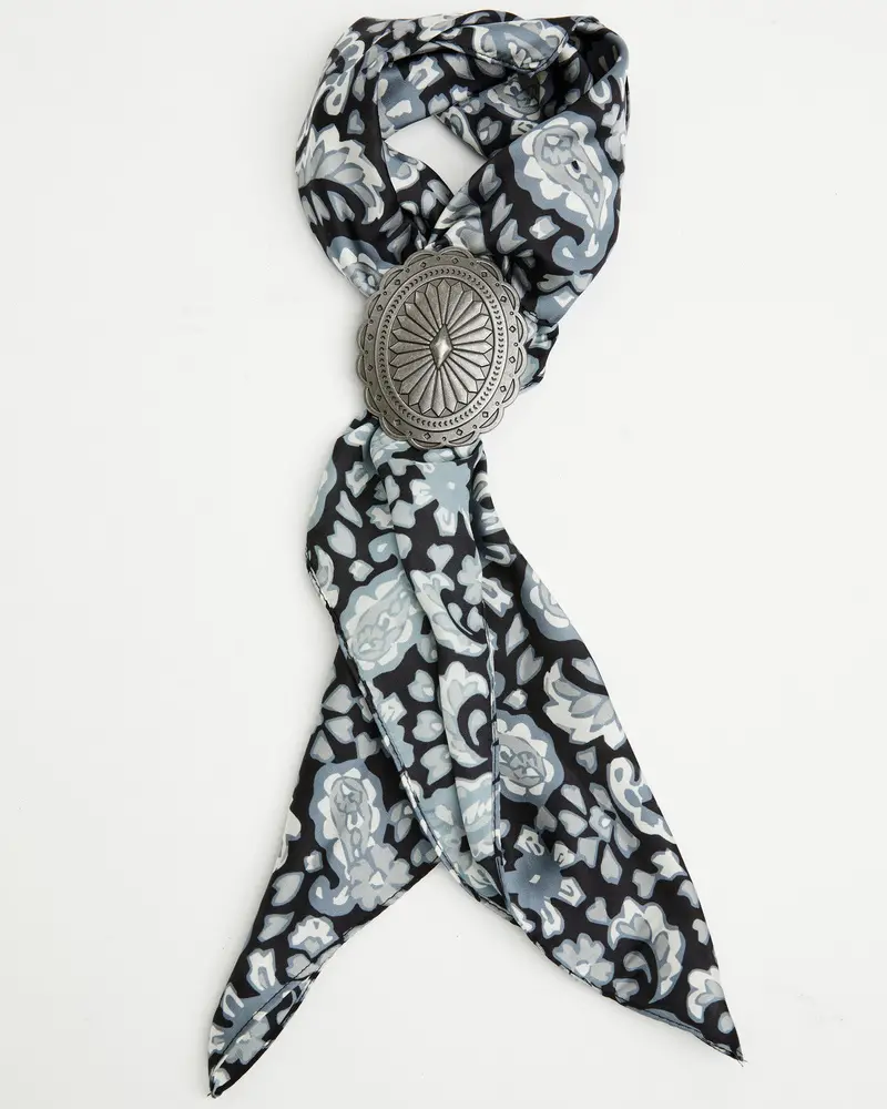 Callie Paisley Print Bandana Necklace 1