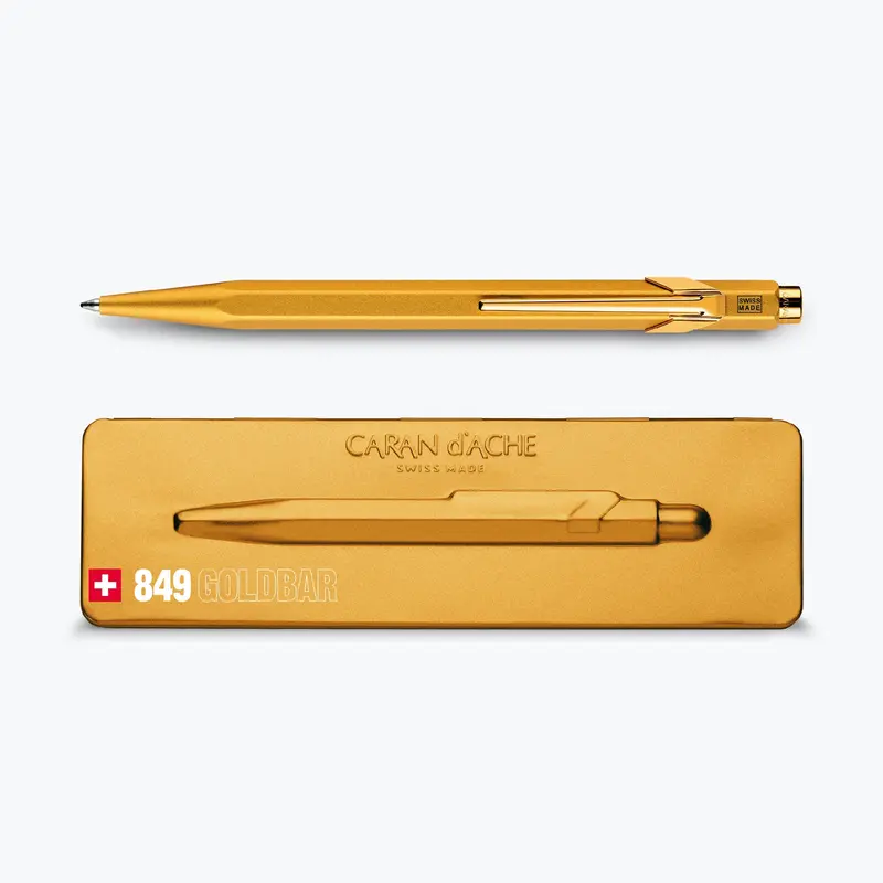 Caran D'ache - Ballpoint Pen - 849 Bar - Gold Bar 1