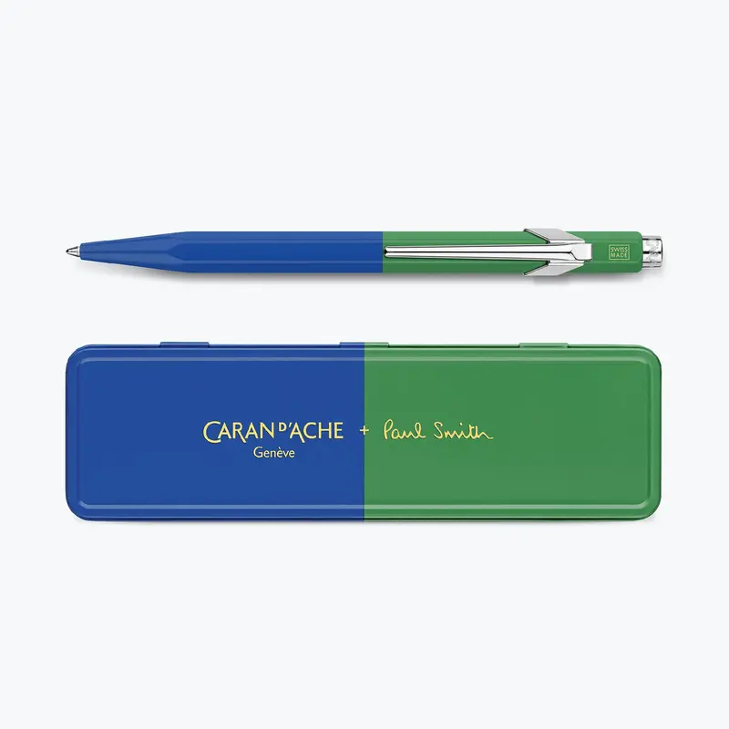 Caran D'ache - Ballpoint Pen - 849 Paul Smith 4 - Cobalt Blue & Emerald Green 1