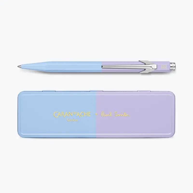 Caran D'ache - Ballpoint Pen - 849 Paul Smith 4 - Sky Blue & Lavender Purple 1