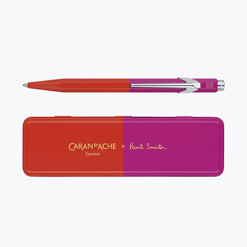 Caran D'ache - Ballpoint Pen - 849 Paul Smith 4 - Warm Red & Melrose Pink 1