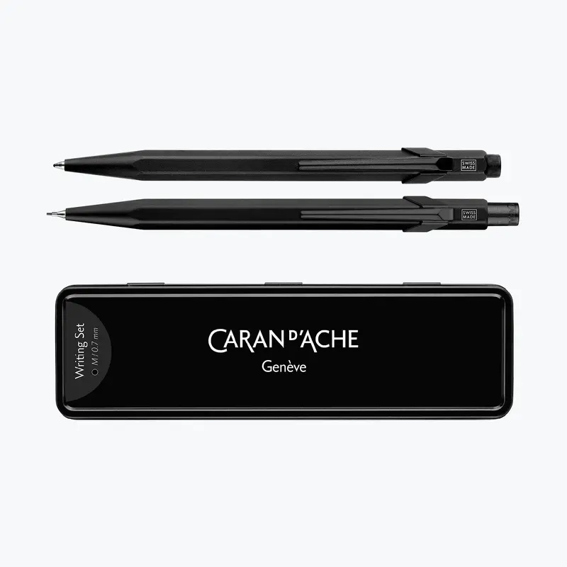 Caran D'ache - Ballpoint Pen + Mechanical Pencil - 849 Bar - Black Code 1