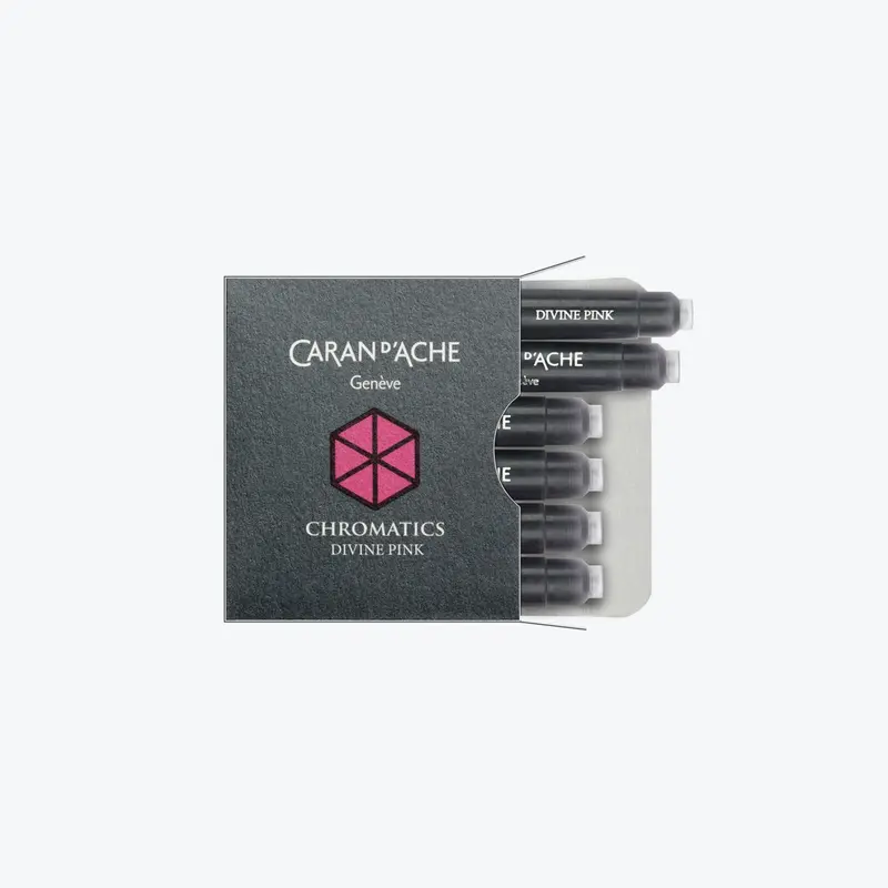 Caran D'ache - Fountain Pen Ink - Chromatics - Cartridges - Divine Pink 1