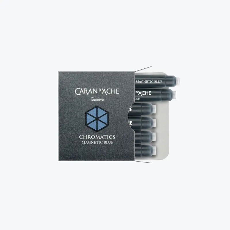 Caran D'ache - Fountain Pen Ink - Chromatics - Cartridges - Magnetic Blue 1
