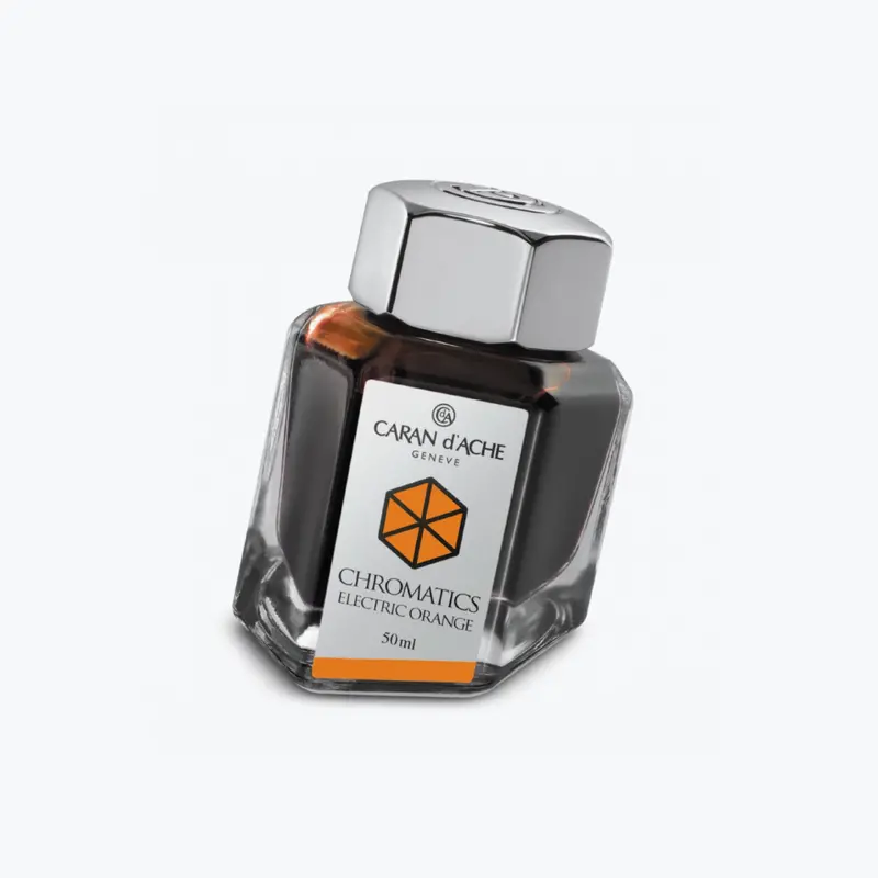 Caran D'ache - Fountain Pen Ink - Chromatics - Electric Orange 50Ml 1