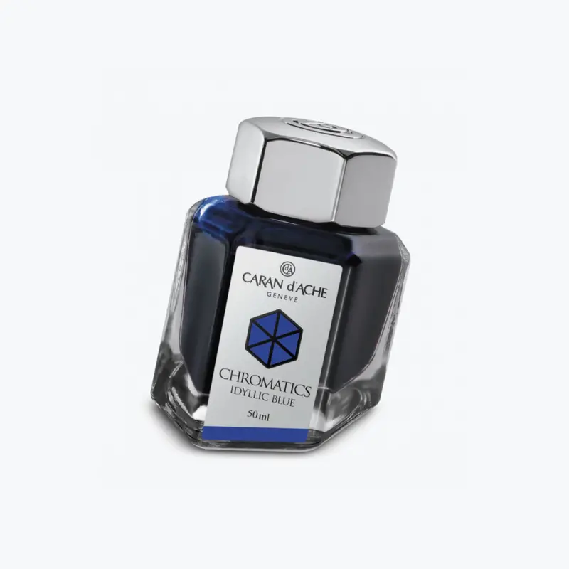 Caran D'ache - Fountain Pen Ink - Chromatics - Idyllic Blue 50Ml 1