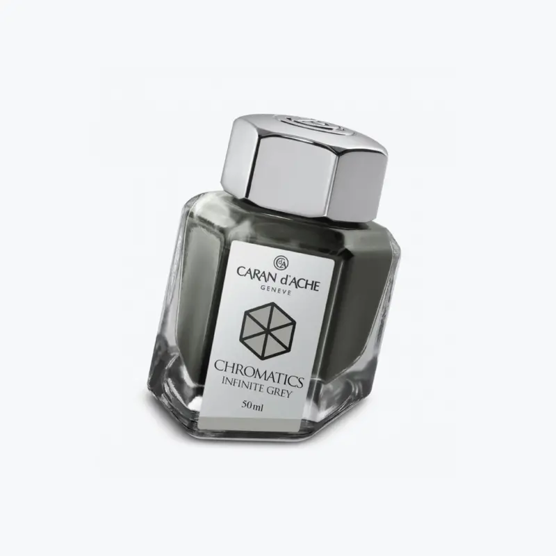 Caran D'ache - Fountain Pen Ink - Chromatics - Infinite Grey 50Ml 1