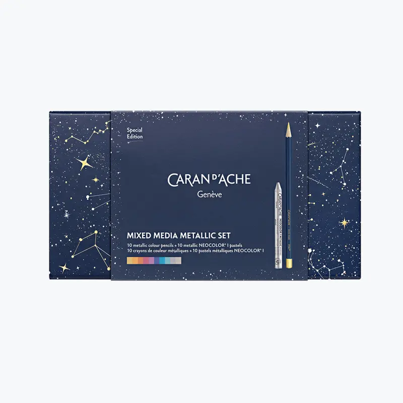Caran D'ache - Mixed Media Set - Cosmic Blue 1