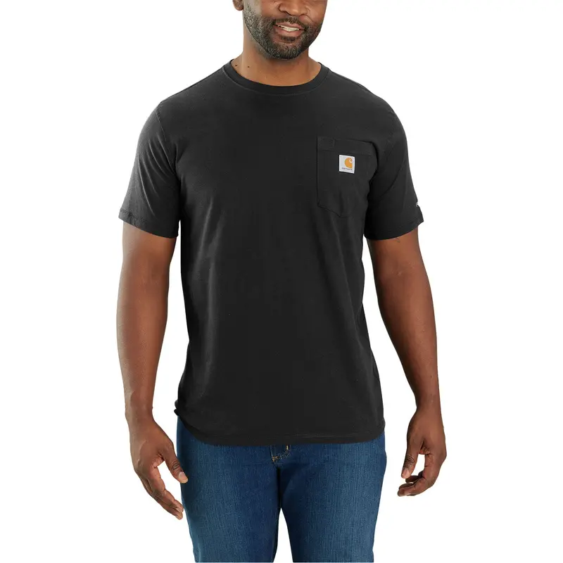 Carhartt Force® Relaxed Fit Short-Sleeve Black Pocket T-Shirt - 106652-N04 1